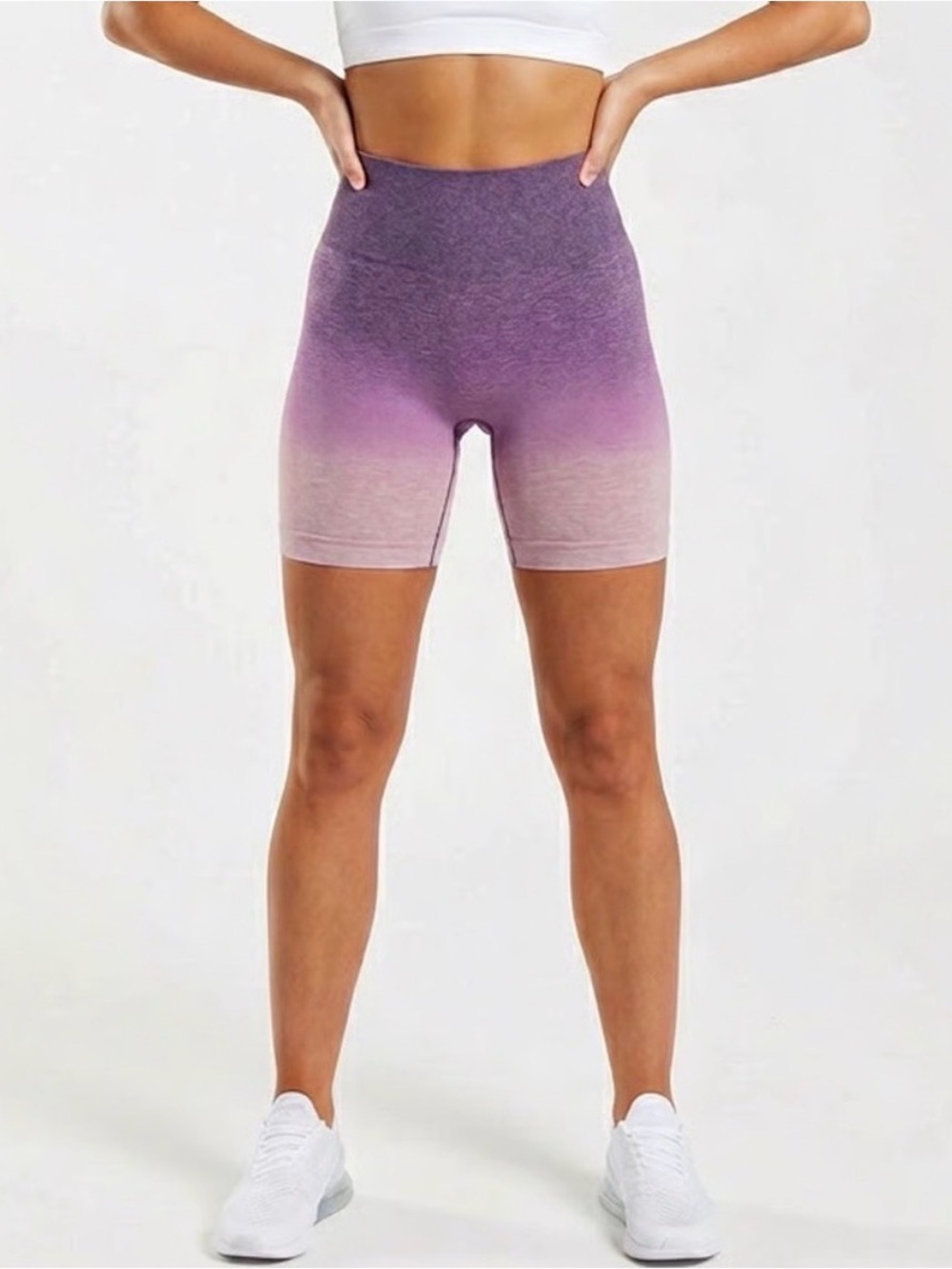 Gymshark Purple Ombre High-Waist Seamless Bike Shorts